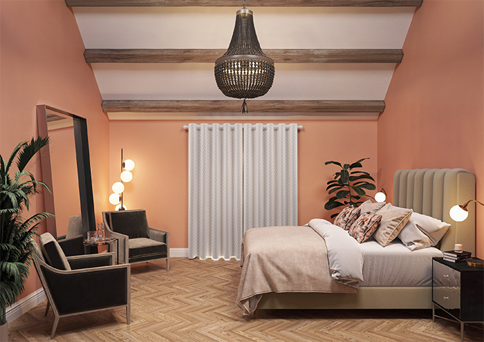 Chevron Stripe, Blush - Made to Measure Curtains - Image 15